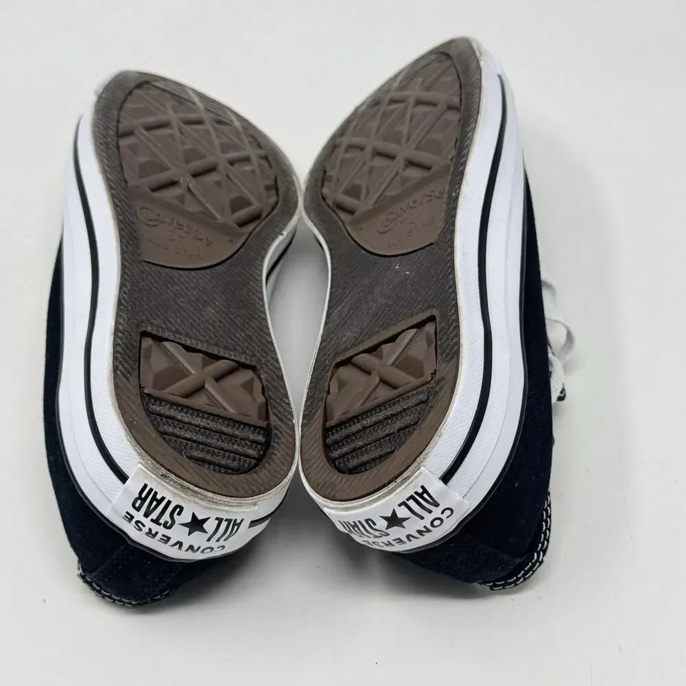 Converse All Star Sneakers Womens 7 Black Canvas Low Top Preppy Grunge Shoes